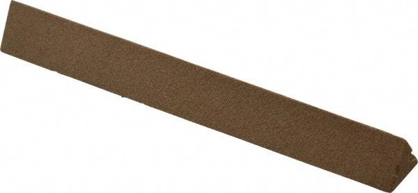 Norton - 4" Long x 1/2" Wide x 1/2" Thick, Aluminum Oxide Sharpening Stone - Triangle, Medium Grade - USA Tool & Supply