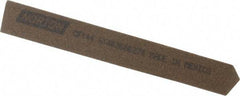 Norton - 4" Long x 1/2" Wide x 1/2" Thick, Aluminum Oxide Sharpening Stone - Triangle, Coarse Grade - USA Tool & Supply