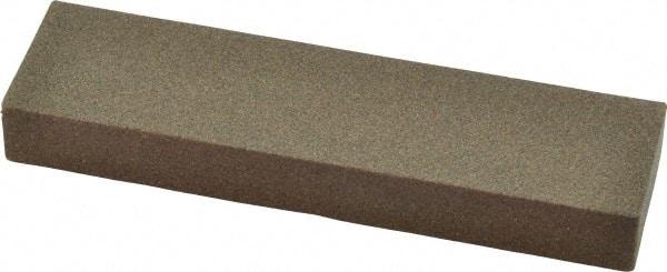 Norton - 4" Long x 1" Wide x 1/2" Thick, Aluminum Oxide Sharpening Stone - Rectangle, Coarse Grade - USA Tool & Supply