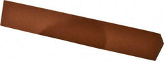 Norton - 6" Long x 1" Wide x 1" Thick, Aluminum Oxide Sharpening Stone - Triangle, Fine Grade - USA Tool & Supply