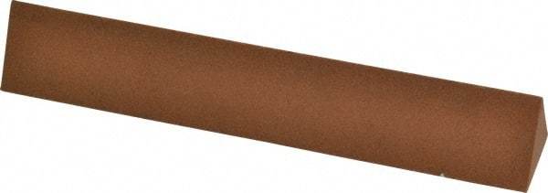 Norton - 6" Long x 1" Wide x 1" Thick, Aluminum Oxide Sharpening Stone - Triangle, Medium Grade - USA Tool & Supply