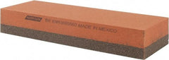 Norton - 6" Long x 2" Wide x 1" Thick, Aluminum Oxide Sharpening Stone - Rectangle, Coarse, Fine Grade - USA Tool & Supply