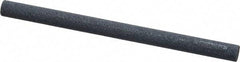 Norton - 4" Long x 1/4" Diam x 1/4" Thick, Silicon Carbide Sharpening Stone - Round, Medium Grade - USA Tool & Supply