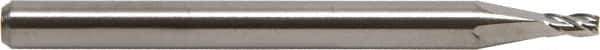 M.A. Ford - 0.01", 0.02" LOC, 1/8" Shank Diam, 1-1/2" OAL, 4 Flute, Solid Carbide Square End Mill - Single End, Bright Finish, Spiral Flute, 30° Helix, Centercutting, Right Hand Cut, Right Hand Flute - USA Tool & Supply