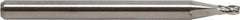 M.A. Ford - 3/32", 3/16" LOC, 1/8" Shank Diam, 1-1/2" OAL, 4 Flute, Solid Carbide Square End Mill - Single End, TiN Finish, Spiral Flute, 30° Helix, Centercutting, Right Hand Cut, Right Hand Flute - USA Tool & Supply