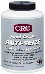 CRC - 16 oz Bottle High Temperature Anti-Seize Lubricant - Aluminum, -65 to 1,800°F, Opaque Off-White, Food Grade, Water Resistant - USA Tool & Supply