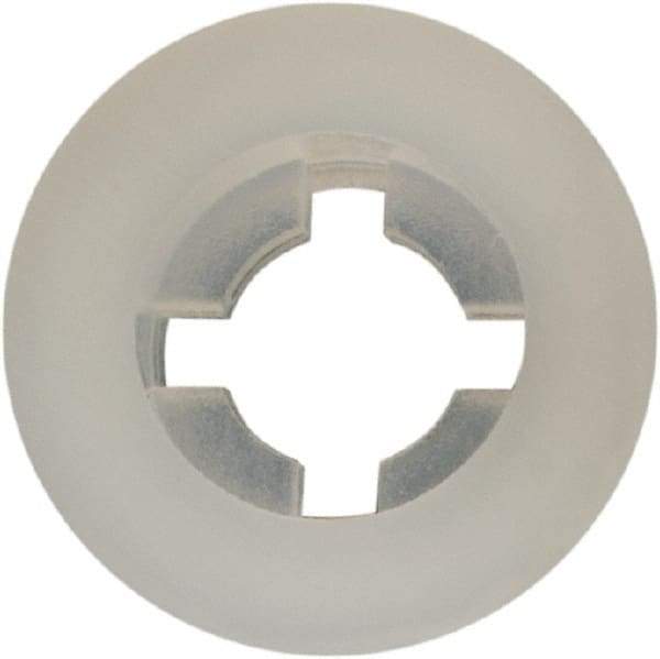 Made in USA - #4 Screw, 0.102" ID, Nylon Internal Tooth Lock Washer - 17/64" OD, Grade 6/6 - USA Tool & Supply