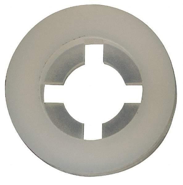 Made in USA - #6 Screw, 0.128" ID, Nylon Internal Tooth Lock Washer - 21/64" OD, Grade 6/6 - USA Tool & Supply