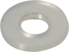 Made in USA - #4 Screw, Grade 6/6 Nylon Standard Flat Washer - 2.92mm ID x 1/4" OD, 0.81mm Thick - USA Tool & Supply