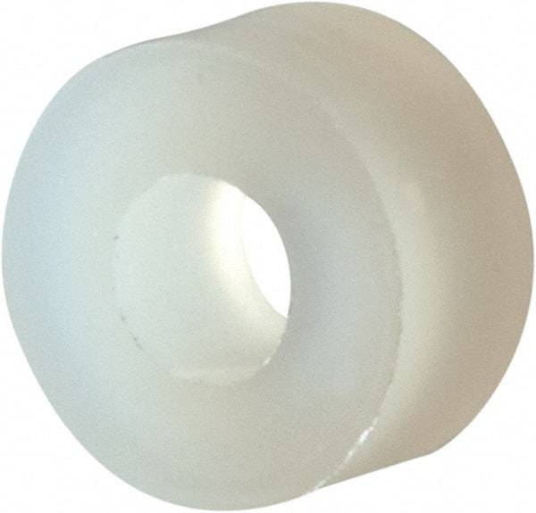 Made in USA - #4 Screw, Grade 6/6 Nylon Standard Flat Washer - 2.92mm ID x 1/4" OD, 3.18mm Thick - USA Tool & Supply