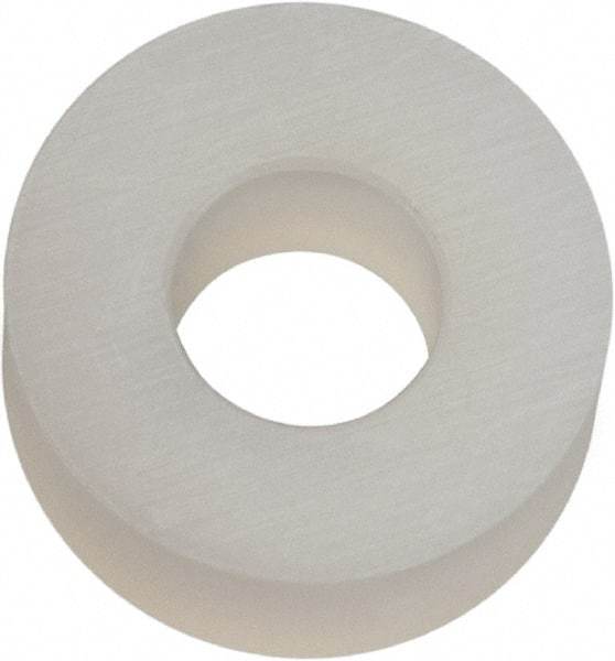 Made in USA - #6 Screw, Grade 6/6 Nylon Standard Flat Washer - 3.56mm ID x 5/16" OD, 3.18mm Thick - USA Tool & Supply
