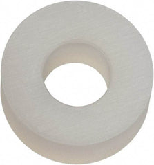 Made in USA - #6 Screw, Grade 6/6 Nylon Standard Flat Washer - 3.56mm ID x 5/16" OD, 3.18mm Thick - USA Tool & Supply