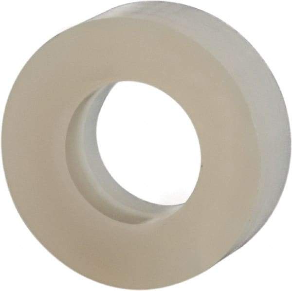 Made in USA - #10 Screw, Grade 6/6 Nylon Standard Flat Washer - 4.93mm ID x 3/8" OD, 3.18mm Thick - USA Tool & Supply