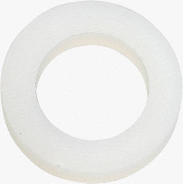 Made in USA - 5/16" Screw, Grade 6/6 Nylon Standard Flat Washer - 8.05mm ID x 1/2" OD, 2.36mm Thick - USA Tool & Supply