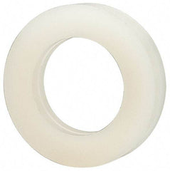 Made in USA - 3/8" Screw, Grade 6/6 Nylon Standard Flat Washer - 9.65mm ID x 5/8" OD, 3.18mm Thick - USA Tool & Supply