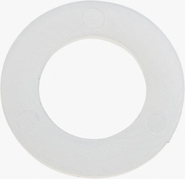 Made in USA - 7/16" Screw, Grade 6/6 Nylon Standard Flat Washer - 11.25mm ID x 3/4" OD, 0.81mm Thick - USA Tool & Supply