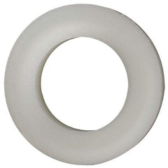 Made in USA - 7/16" Screw, Grade 6/6 Nylon Standard Flat Washer - 11.25mm ID x 3/4" OD, 3.18mm Thick - USA Tool & Supply
