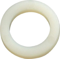 Made in USA - 1/2" Screw, Grade 6/6 Nylon Standard Flat Washer - 12.83mm ID x 3/4" OD, 3.18mm Thick - USA Tool & Supply