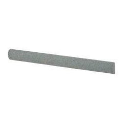 Value Collection - Half Round, Aluminum Oxide, Toolroom Finishing Stick - 4" Long x 3/8" Wide, Medium Grade - USA Tool & Supply