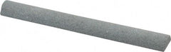 Value Collection - Half Round, Aluminum Oxide, Toolroom Finishing Stick - 4" Long x 1/2" Wide, Medium Grade - USA Tool & Supply