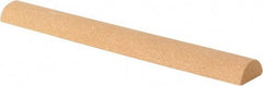 Value Collection - Half Round, Aluminum Oxide, Toolroom Finishing Stick - 4" Long x 1/2" Wide, Fine Grade - USA Tool & Supply