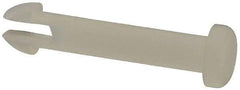 Made in USA - 0.093" Hole Diam, 0.595" OAL, Split Shank, Nylon Panel Rivet - 0.545" Length Under Head, 0.46" Material Thickness, 0.155" Head Diam - USA Tool & Supply