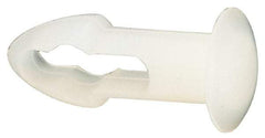 Made in USA - 3/16" Hole Diam, Keyhole Shank, Nylon Panel Rivet - 11/32" Material Thickness, 5/16" Head Diam - USA Tool & Supply