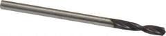 Guhring - 0.0906" 130° Parabolic Flute Powdered Metal Screw Machine Drill Bit - FIREX Finish, Right Hand Cut, 0.5118" Flute Length, 1.5748" OAL, Standard Point, Straight Shank - USA Tool & Supply