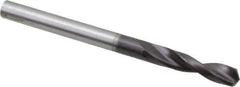 Guhring - 0.1732" 130° Parabolic Flute Powdered Metal Screw Machine Drill Bit - FIREX Finish, Right Hand Cut, 0.9449" Flute Length, 2.2835" OAL, Standard Point, Straight Shank - USA Tool & Supply