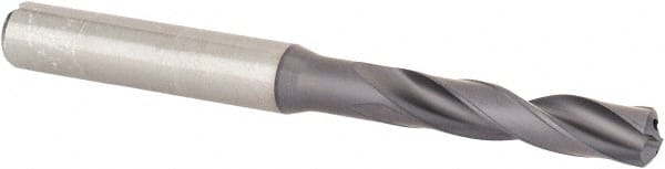 Kennametal - 1/4" 140° Spiral Flute Solid Carbide Screw Machine Drill Bit - USA Tool & Supply