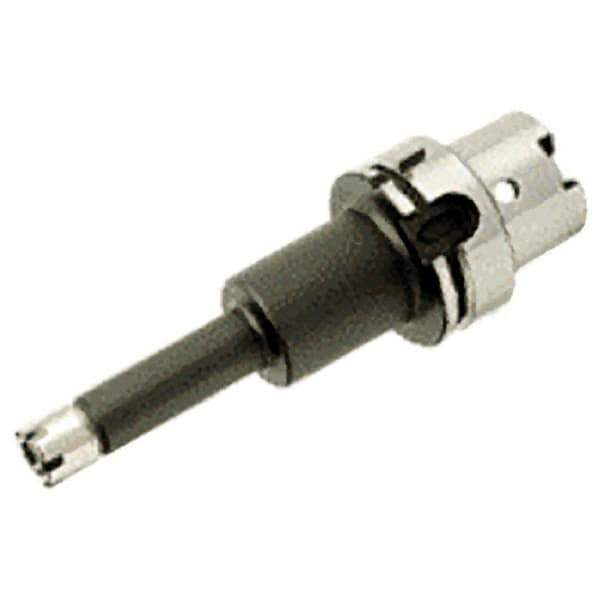 Iscar - 1mm to 13mm Capacity, 100mm Projection, HSK63A Hollow Taper, ER20 Collet Chuck - 0.0001" TIR, Through-Spindle - Exact Industrial Supply