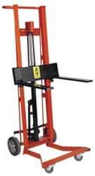 Wesco Industrial Products - 750 Lb Capacity, 54" Lift Height, Hydraulic Platform Base Manually Operated Lift - 54" Minimum Operating Height - USA Tool & Supply