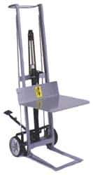 Wesco Industrial Products - 750 Lb Capacity, 54" Lift Height, Hydraulic Platform Base Manually Operated Lift - 54" Minimum Operating Height - USA Tool & Supply