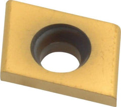 Kennametal - CDE322 Grade KC725M Carbide Milling Insert - TiN/TiCN/TiN Finish, 0.15" Thick, 3/8" Inscribed Circle, 0.76mm Corner Radius - USA Tool & Supply