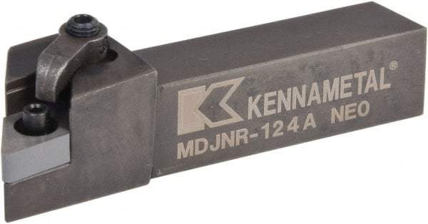 Kennametal - MDJN, Right Hand Cut, 3° Lead Angle, 3/4" Shank Height x 3/4" Shank Width, Negative Rake Indexable Turning Toolholder - 4" OAL, DN..43. Insert Compatibility, Series Kenloc - USA Tool & Supply