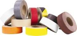 NMC - Transparent Solid Color Anti-Slip Vinyl Tape - 12" Wide x 60' Long x 0.02" Thick, General Traffic - USA Tool & Supply