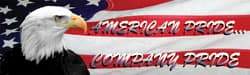 NMC - American Pride - Company Pride, 120 Inch Long x 36 Inch High, Safety Banner with Graphic - Graphic Shows Leaf, Polyethylene, English, Printed on 1 Side - USA Tool & Supply