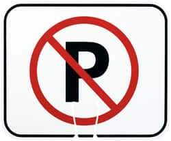 NMC - 10-1/2" Long x 12-3/4" Wide, Rigid Plastic Safety Sign - Rectangle, Use for Security & Admittance - USA Tool & Supply