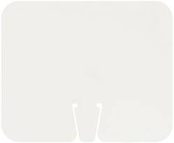 NMC - "Blank - No Legend", 10-1/2" Long x 12-3/4" Wide, Rigid Plastic Safety Sign - Rectangle, Use for Workplace/Safety - USA Tool & Supply