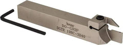 Iscar - External Thread, 0.787" Max Depth of Cut, 3mm Min Groove Width, 6" OAL, Right Hand Indexable Grooving Cutoff Toolholder - 3/4" Shank Height x 3/4" Shank Width, DG.C 3.. Insert Style, DGT Toolholder Style, Series Do-Grip - USA Tool & Supply