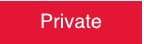 NMC - Private, 10" Wide x 3" High, Plastic Sign - English, White on Red, Wall Mount - USA Tool & Supply