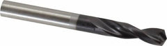 Guhring - 0.315" 130° Parabolic Flute Powdered Metal Screw Machine Drill Bit - FIREX Finish, Right Hand Cut, 1.4567" Flute Length, 3.1102" OAL, Standard Point, Straight Shank - USA Tool & Supply
