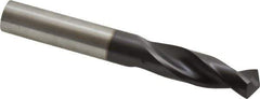 Guhring - 0.5118" 130° Parabolic Flute Powdered Metal Screw Machine Drill Bit - FIREX Finish, Right Hand Cut, 2.0079" Flute Length, 4.0157" OAL, Standard Point, Straight Shank - USA Tool & Supply