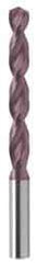 Guhring - 9/16" 130° Powdered Metal Jobber Drill - FIREX Finish, Right Hand Cut, Parabolic Flute, Straight Shank, 169mm OAL, Cone Relief Point - USA Tool & Supply