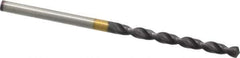Guhring - 0.122" 130° Powdered Metal Jobber Drill - FIREX Finish, Right Hand Cut, Parabolic Flute, Straight Shank, 2-9/16" OAL, Cone Relief Point - USA Tool & Supply