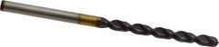 Guhring - #28 130° Powdered Metal Jobber Drill - FIREX Finish, Right Hand Cut, Parabolic Flute, Straight Shank, 2-3/4" OAL, Cone Relief Point - USA Tool & Supply