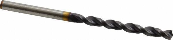 Guhring - 0.1732" 130° Powdered Metal Jobber Drill - FIREX Finish, Right Hand Cut, Parabolic Flute, Straight Shank, 3-5/32" OAL, Cone Relief Point - USA Tool & Supply