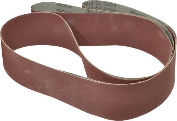 Tru-Maxx - 3" Wide x 132" OAL, 180 Grit, Aluminum Oxide Abrasive Belt - Aluminum Oxide, Very Fine, Coated - USA Tool & Supply