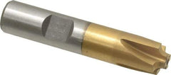 Interstate - 3/32" Radius, 1/2" Mill Diam, 4 Flute High Speed Steel Corner Rounding End Mill - Single End, TiN Finish, 2-1/2" OAL, 1/2" Shank Diam - USA Tool & Supply