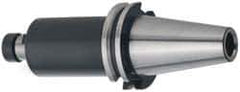 Kennametal - CAT50 Taper Shank 1-1/2" Pilot Diam Shell Mill Holder - 4" Flange to Nose End Projection, 3.81" Nose Diam, 3/4-16 Lock Screw, Through-Spindle & DIN Flange Coolant - Exact Industrial Supply